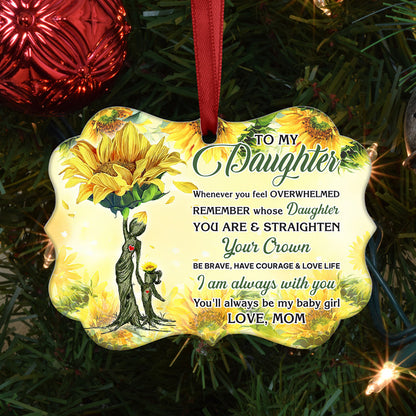 Sunflower To Daughter I Am Always With You - Sunflower Ornament (Printed On Both Sides) 1122
