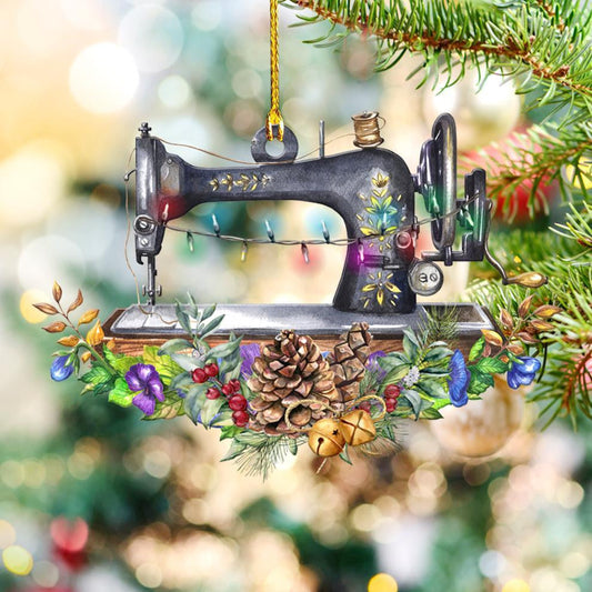 Impressive Sewing Machine Pattern - Sewing Ornament (Printed On Both Sides) 1122
