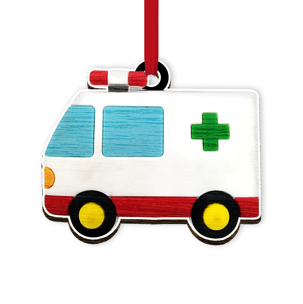 Ambulance Car Nurse - Nurse Ornament (Printed On Both Sides) 1122