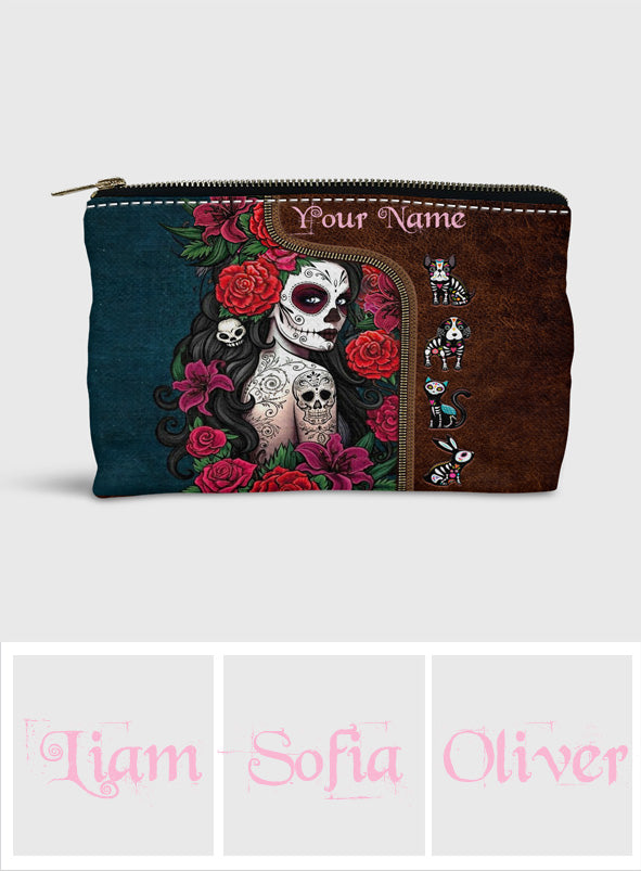Day Of The Dead - Personalized Latina Women Pouch