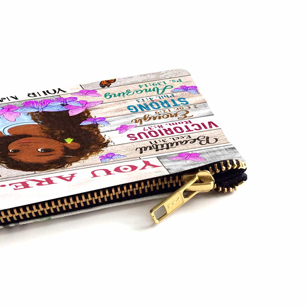 God Say You Are - Personalized African American Pouch