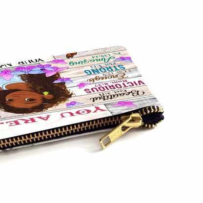 God Say You Are - Personalized African American Pouch