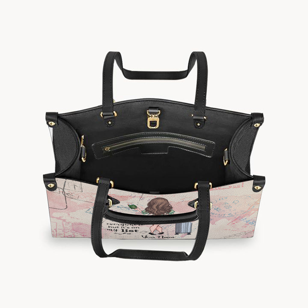 It's On My List - Personalized Travelling Leather Handbag
