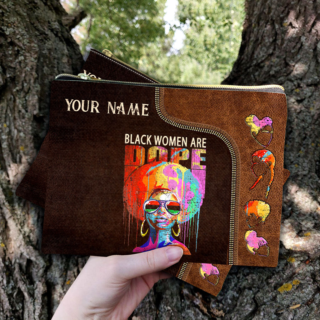 Black Women Are Dope - Personalized African American Pouch