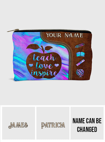 Teach Love Inspire - Personalized Teacher Pouch