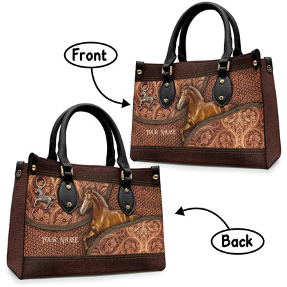 Love Horse - Personalized Horse Leather Handbag