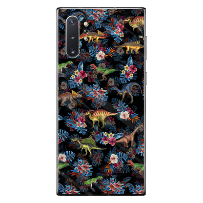 Tropical Dinosaurs Pattern - Dinosaur Phone Case