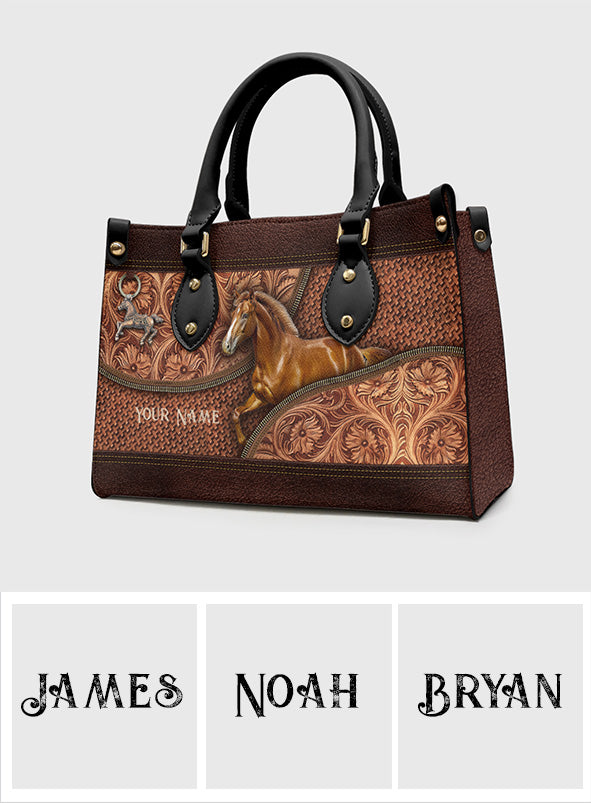 Love Horse - Personalized Horse Leather Handbag