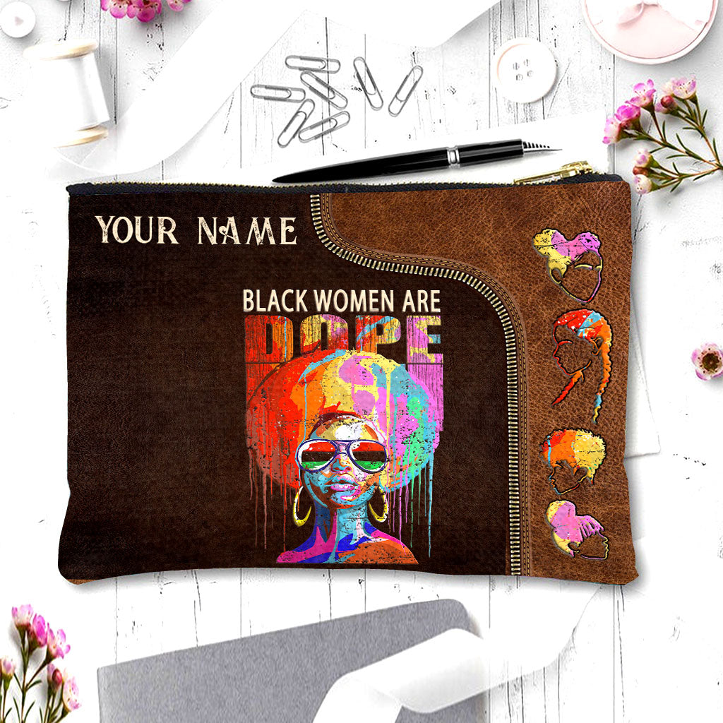 Black Women Are Dope - Personalized African American Pouch