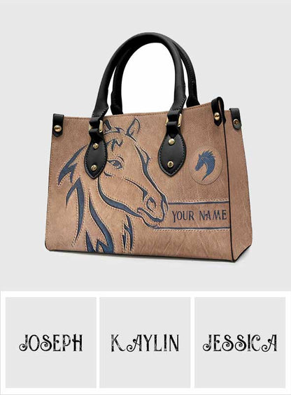 Love Horse - Personalized Horse Leather Handbag