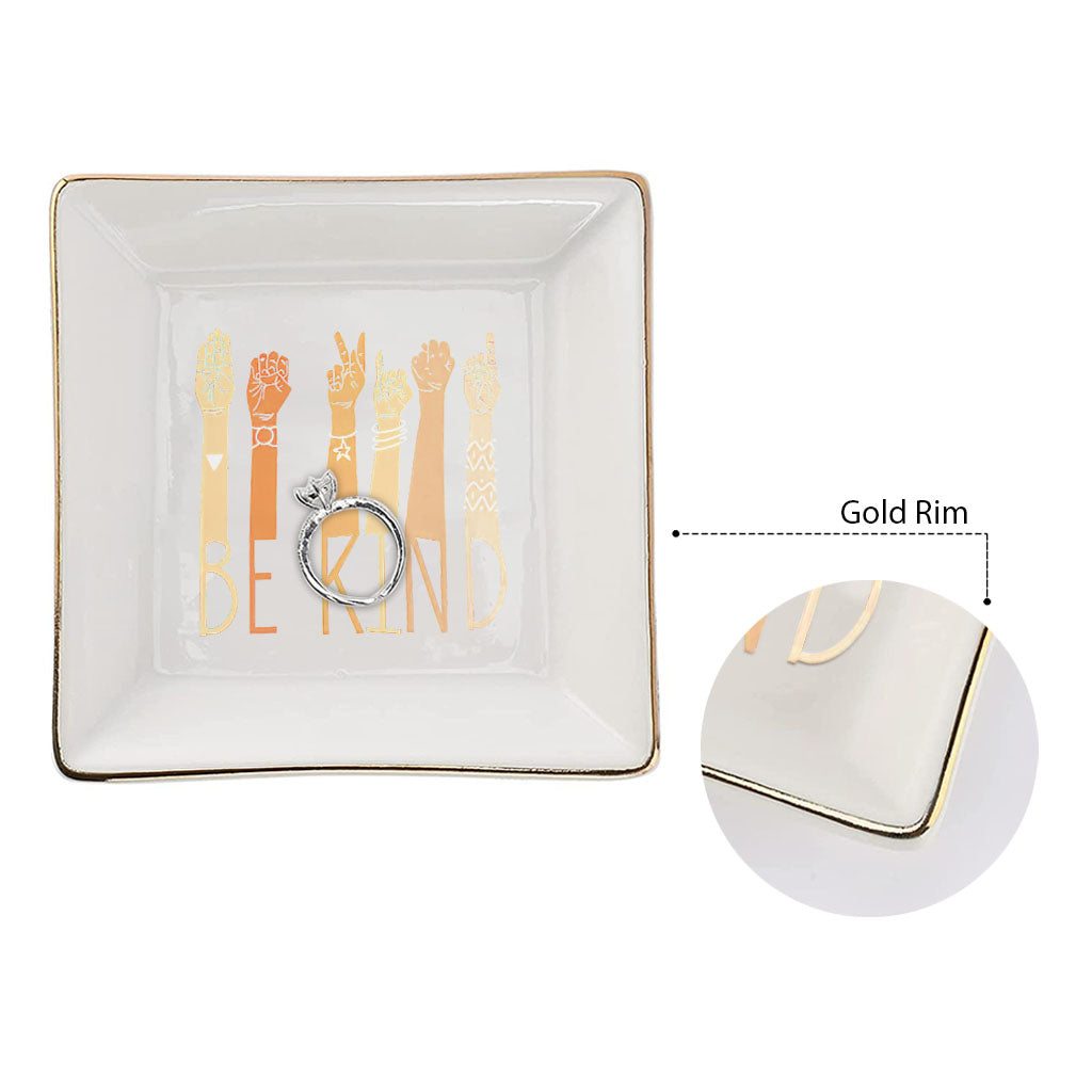 Be Kind - ASL Jewelry Dish