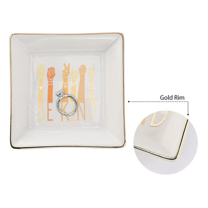 Be Kind - ASL Jewelry Dish