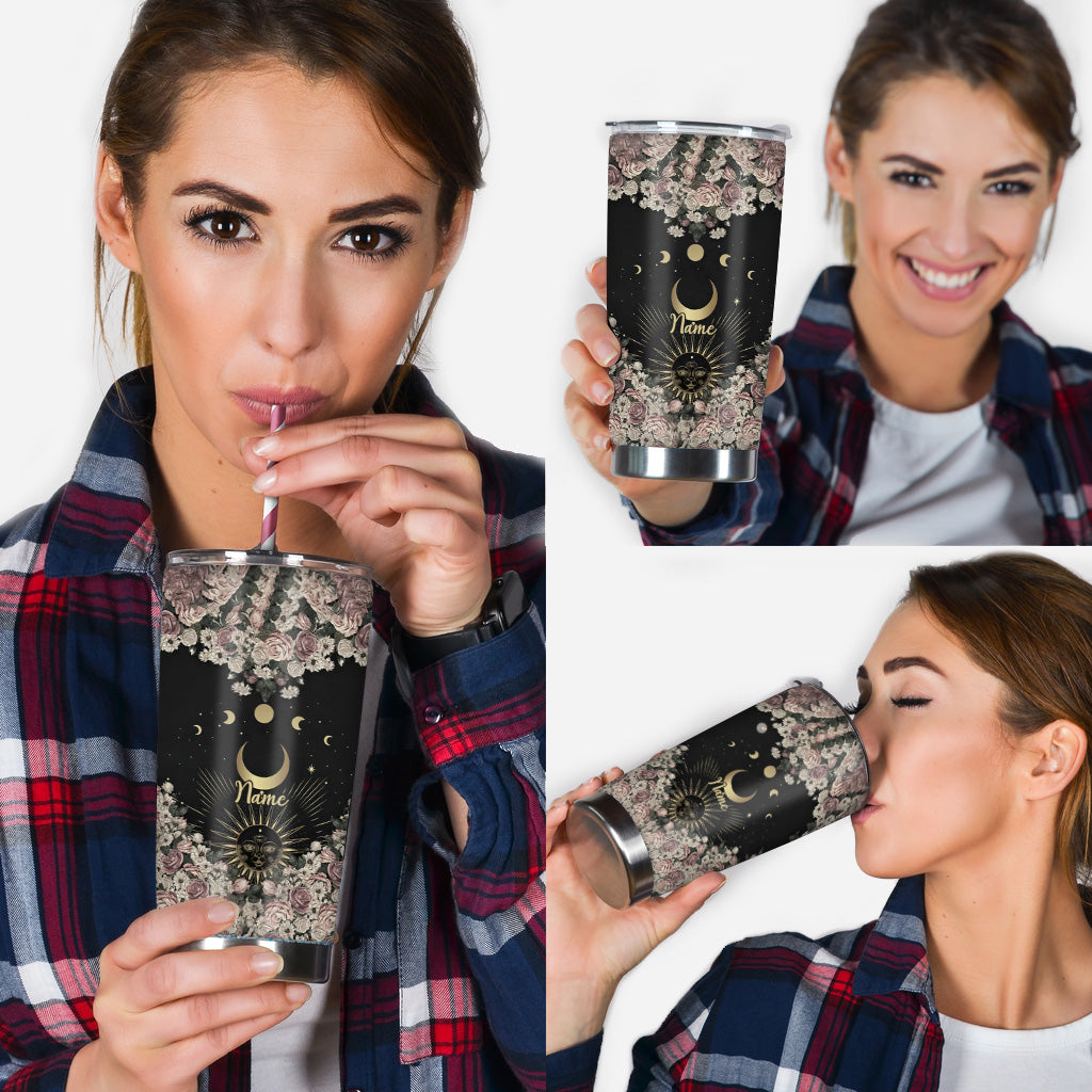 Sun And Moon - Personalized Witch Tumbler