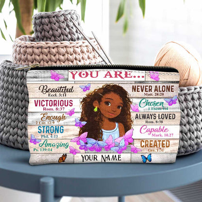 God Say You Are - Personalized African American Pouch