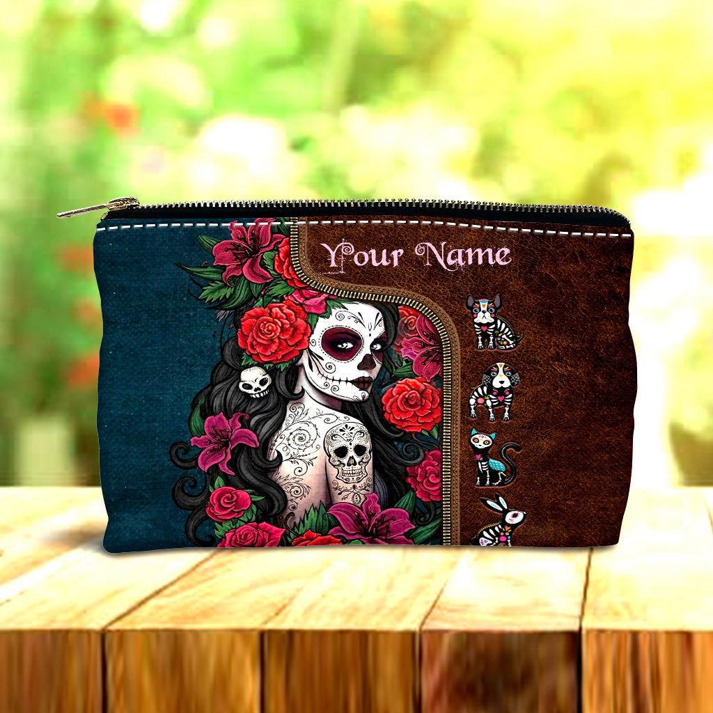 Day Of The Dead - Personalized Latina Women Pouch