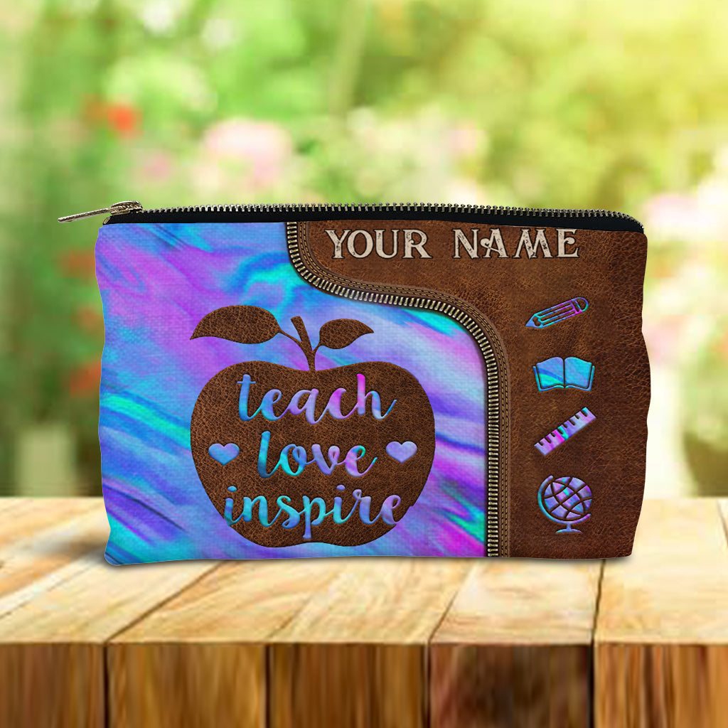 Teach Love Inspire - Personalized Teacher Pouch