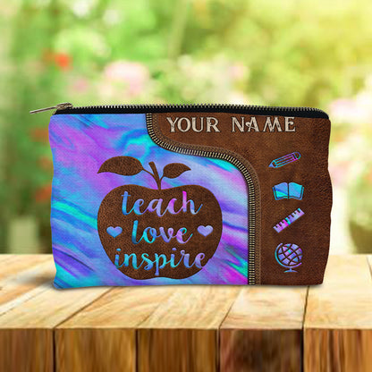 Teach Love Inspire - Personalized Teacher Pouch