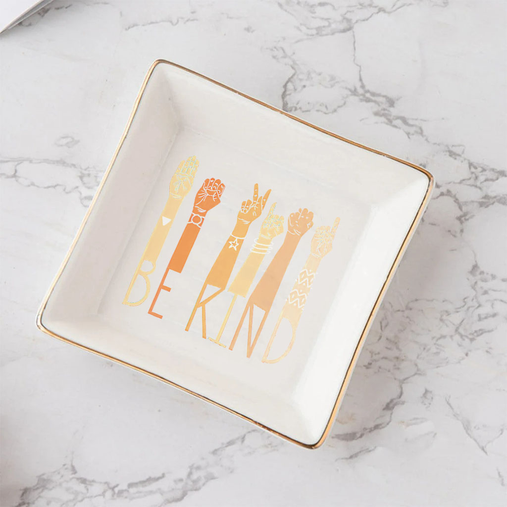 Be Kind - ASL Jewelry Dish