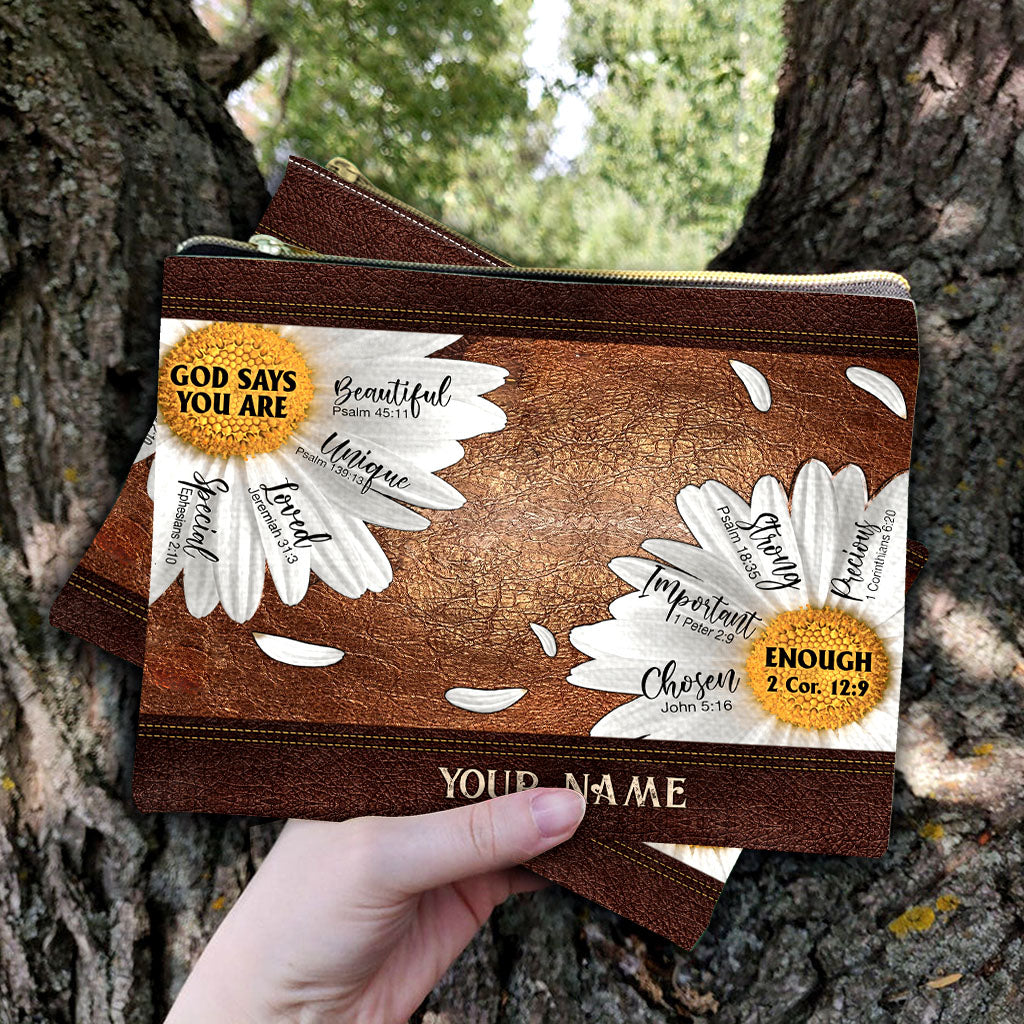 God Says You Are - Personalized Christian Pouch