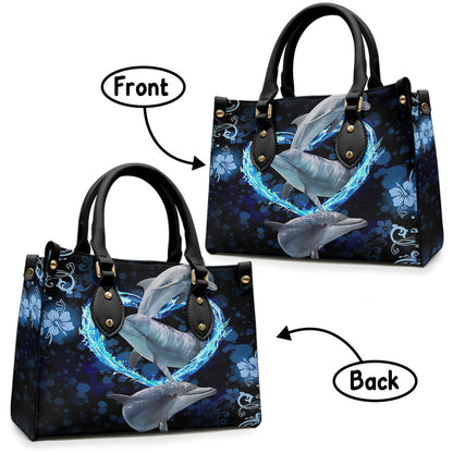 Dolphin Lover - Dolphin Leather Handbag