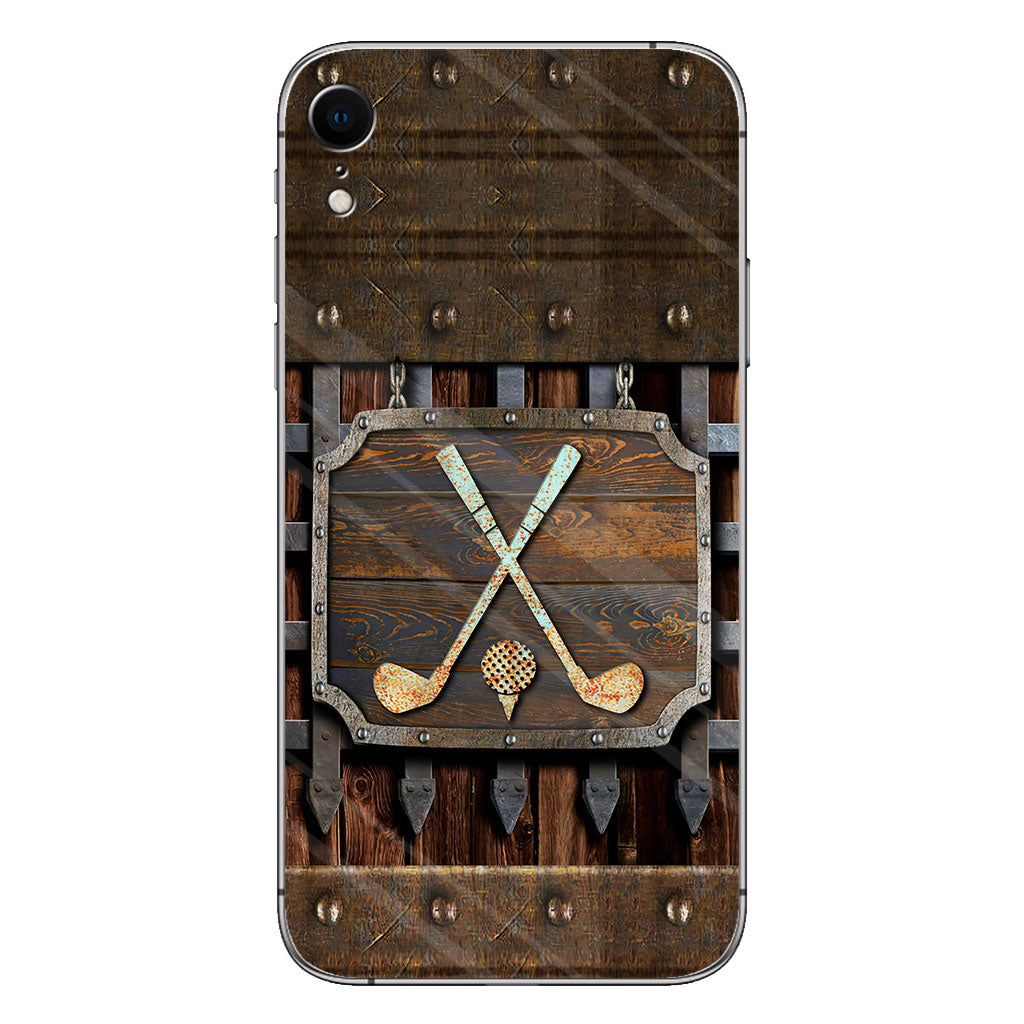 Golf Metal Pattern - Golf Phone Case