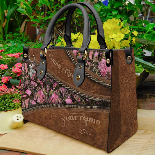 Country Girl - Personalized Hunting Leather Handbag