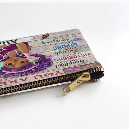 God Say You Are - Personalized African American Pouch