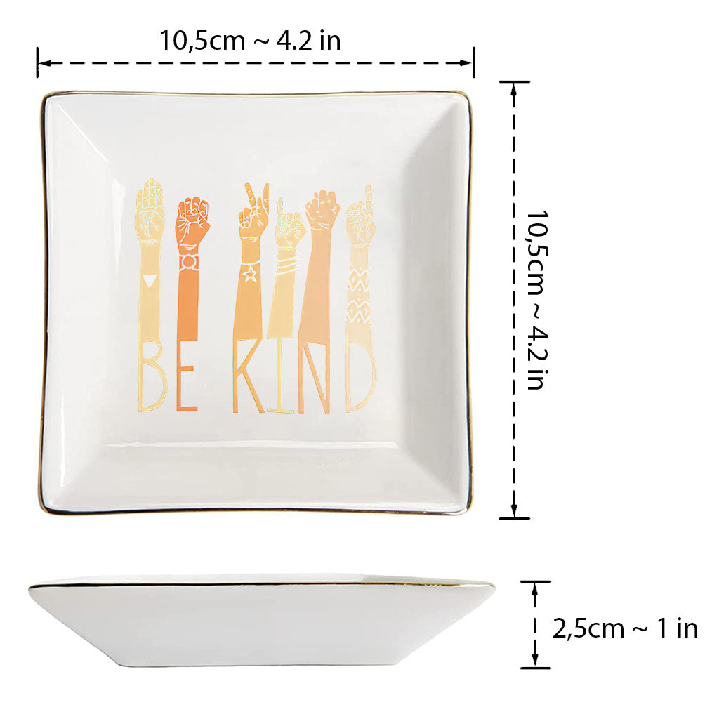 Be Kind - ASL Jewelry Dish