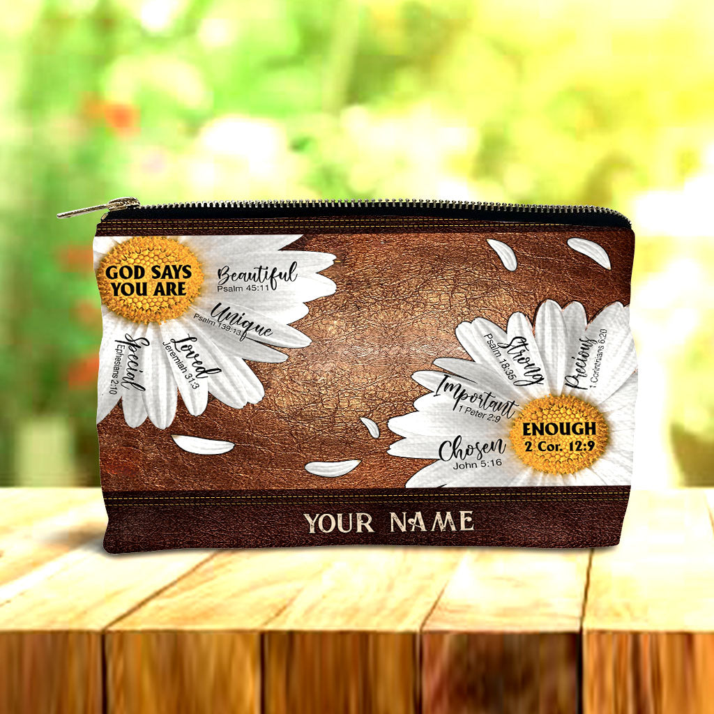 God Says You Are - Personalized Christian Pouch