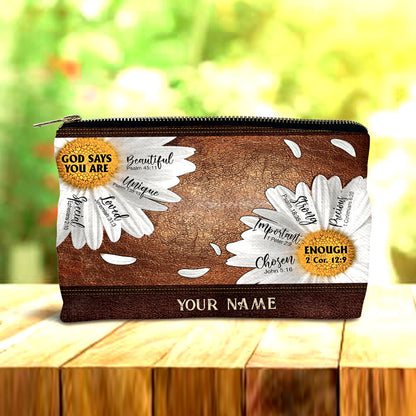 God Says You Are - Personalized Christian Pouch