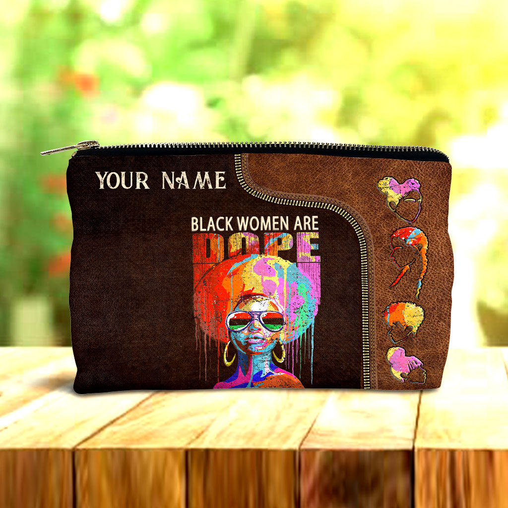 Black Women Are Dope - Personalized African American Pouch