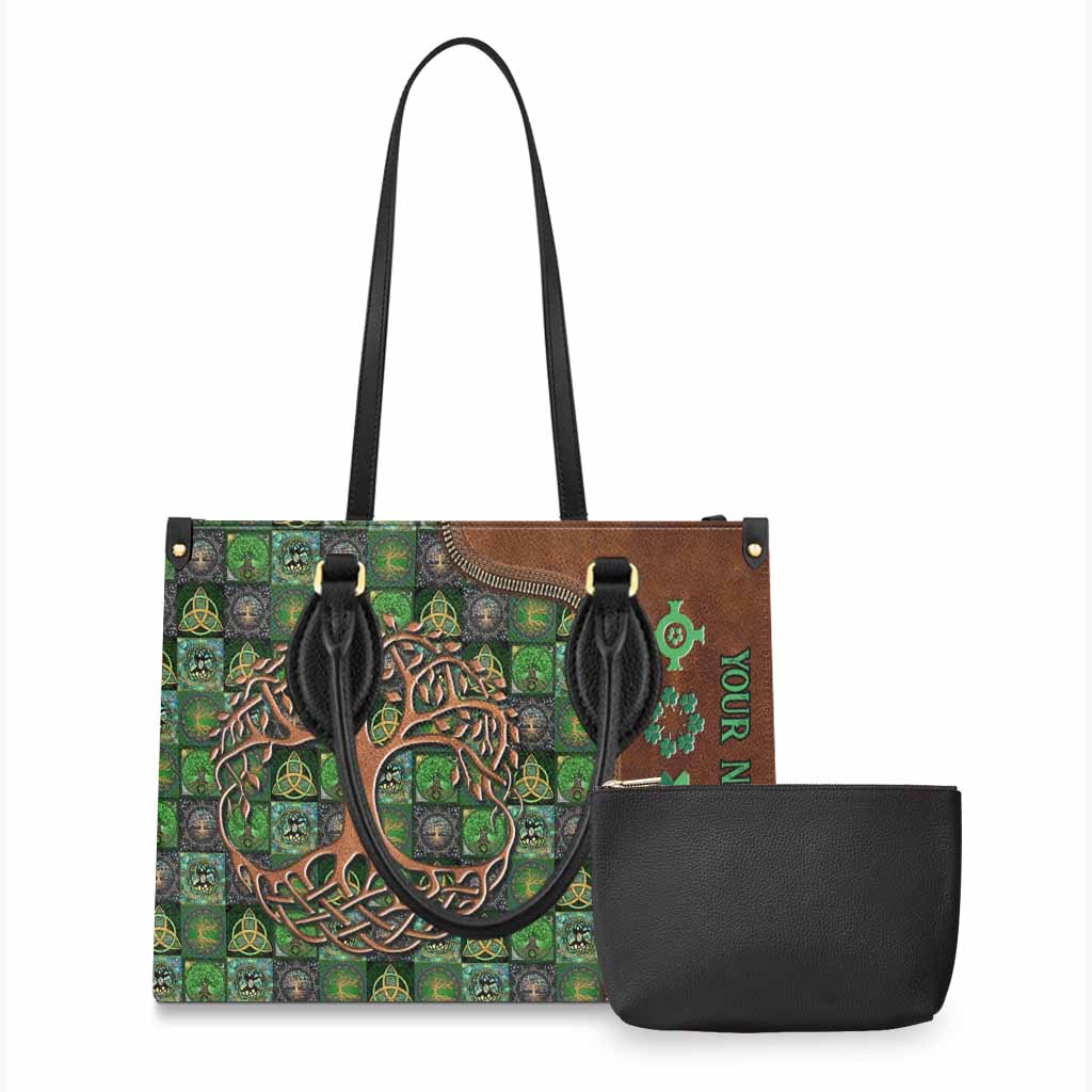 Tree Of Life - Personalized Irish Leather Handbag