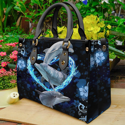 Dolphin Lover - Dolphin Leather Handbag