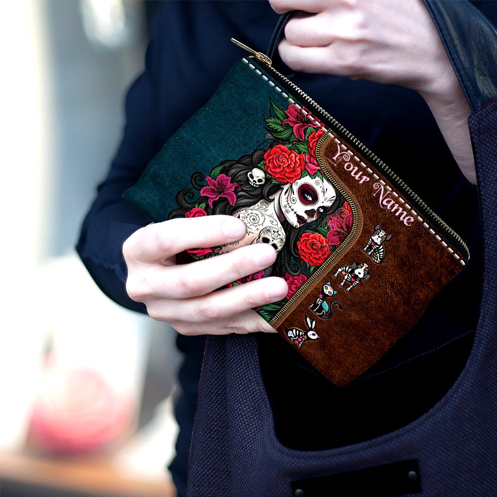 Day Of The Dead - Personalized Latina Women Pouch