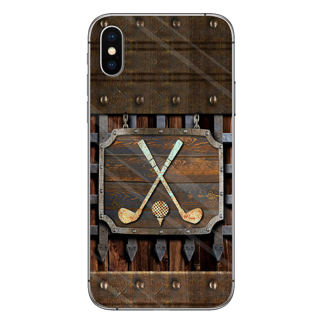 Golf Metal Pattern - Golf Phone Case