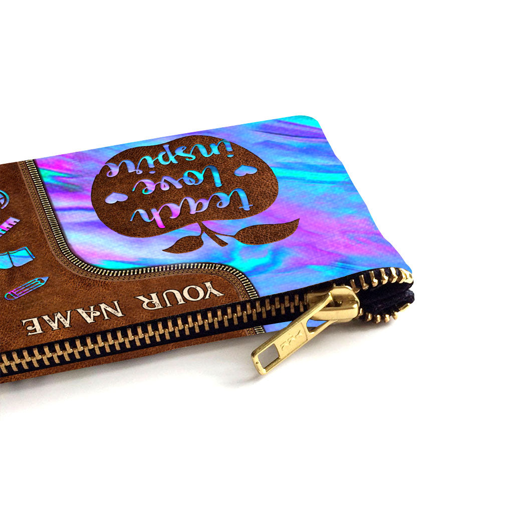Teach Love Inspire - Personalized Teacher Pouch
