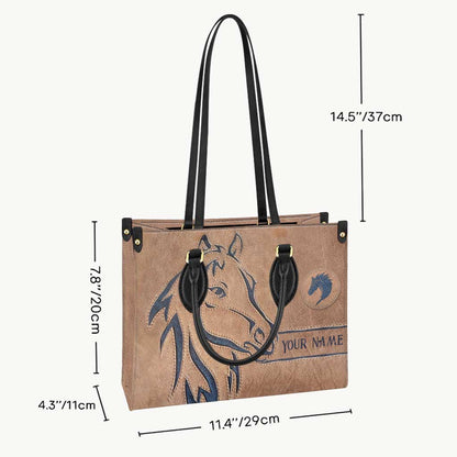 Love Horse - Personalized Horse Leather Handbag