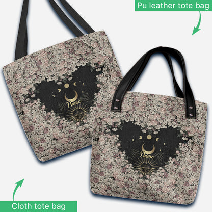 Sun And Moon - Personalized Witch Tote Bag