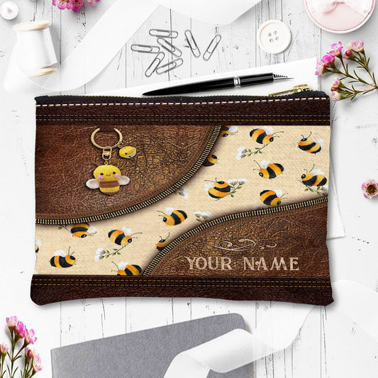 Bee Happy - Personalized Bee Pouch