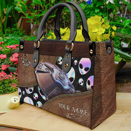 Believer - Personalized Alien Leather Handbag