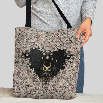 Sun And Moon - Personalized Witch Tote Bag