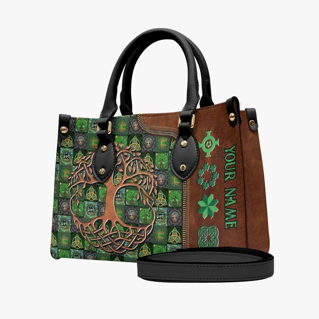 Tree Of Life - Personalized Irish Leather Handbag