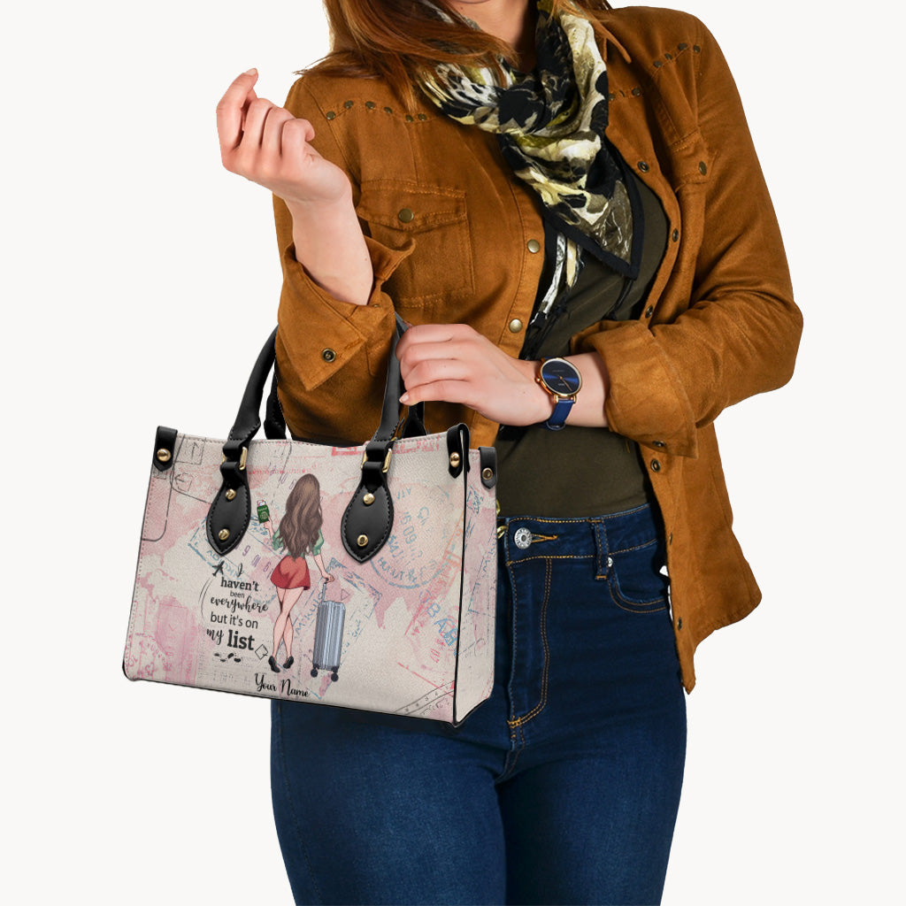 It's On My List - Personalized Travelling Leather Handbag