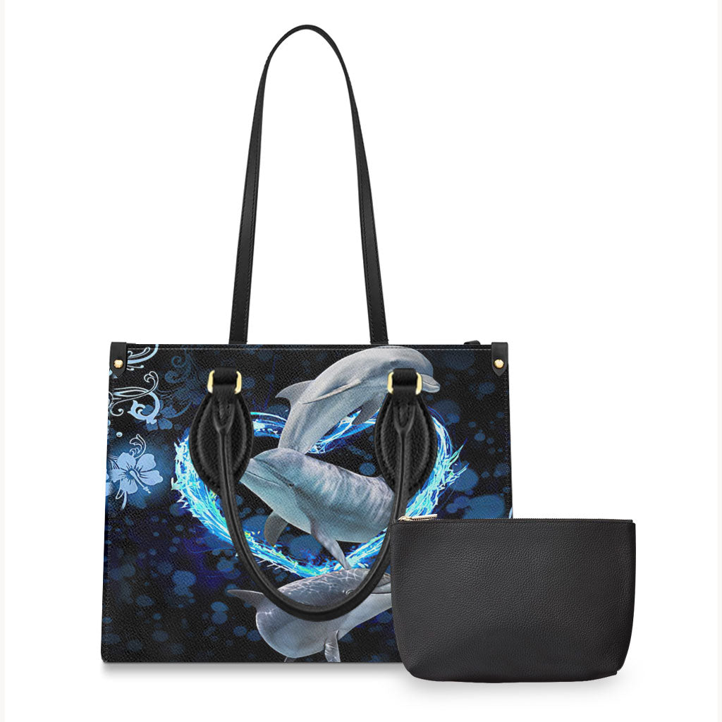 Dolphin Lover - Dolphin Leather Handbag