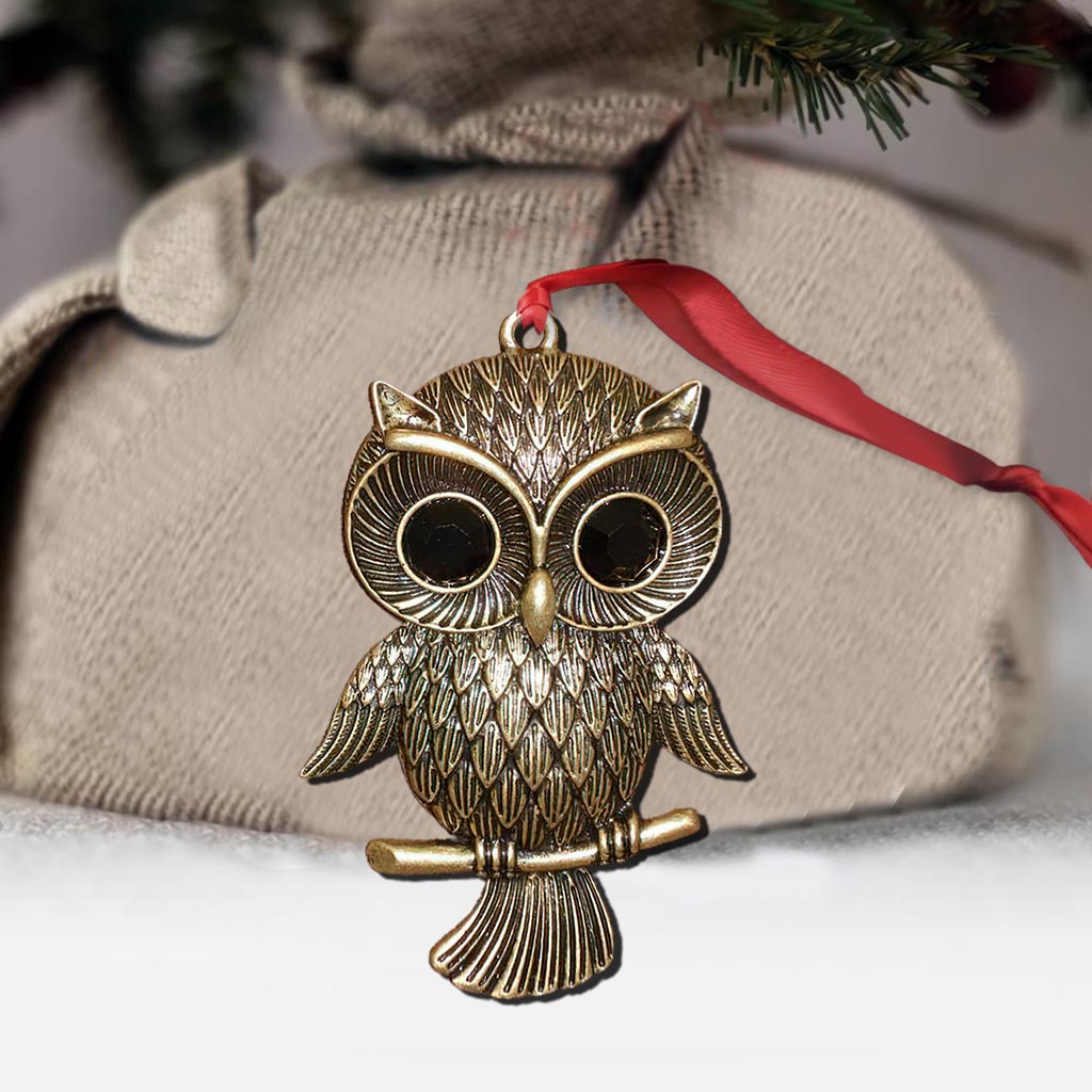 Love Owls - Christmas  Ornament (Printed On Both Sides)